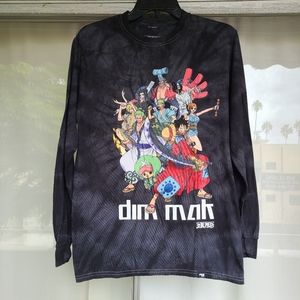 NEW TIE DYE DIM MAK X ONE PIECE COLLAB LONG SLEEVE SHIRT